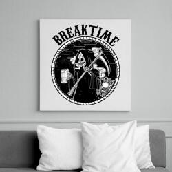 printfashion Szünet - Vászonkép - Fehér (6620021)