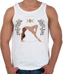 printfashion Jógázó lány - Férfi atléta - Fehér (6873465)