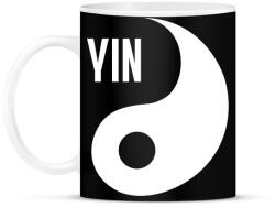 printfashion Yin Yang - Yin - Bögre - Fekete (6994487)