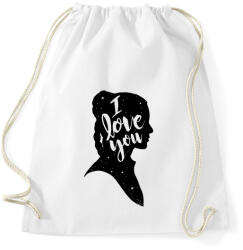 printfashion Szeretlek! - Sportzsák, Tornazsák - Fehér (585719)