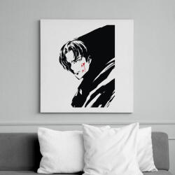 printfashion Attack On Titan Levi - Vászonkép - Fehér (6640031)