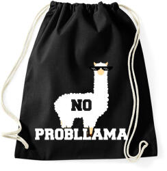 printfashion Probllama - Sportzsák, Tornazsák - Fekete (1113481)