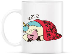 printfashion Alvó unikornis - Bögre - Fehér (4244913)