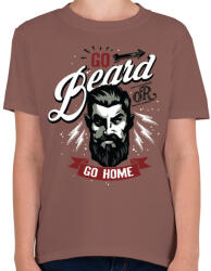 printfashion Menj borbélyhoz - Gyerek póló - Mogyoróbarna (114598)