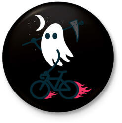 printfashion Ghost Rider - Kitűző, hűtőmágnes - Fekete (3625335)