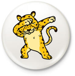 printfashion Gepárd dab. - Kitűző, hűtőmágnes - Fehér (3087675)