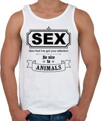 printfashion Szex - Férfi atléta - Fehér (13409990)