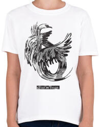 printfashion Swan - Gyerek póló - Fehér (235795)