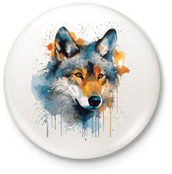 printfashion farkas - Kitűző, hűtőmágnes - Fehér (16080405)