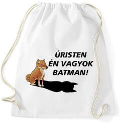 printfashion Shiba Batman meme - Sportzsák, Tornazsák - Fehér (16221704)