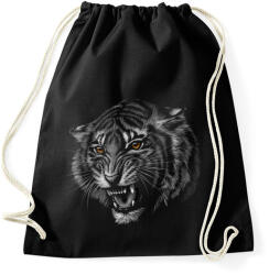 printfashion Tigris portré - Sportzsák, Tornazsák - Fekete (4846147)