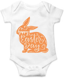printfashion Happy Easter Day - Nyuszis minta - Baba Body - Fehér (6330105)