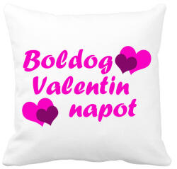 printfashion Boldog Valentin Napot 02 - Párnahuzat, Díszpárnahuzat - Fehér (11681945)