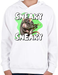 printfashion Twitch - SNEAKY, SNEAKY - Gyerek kapucnis pulóver - Fehér (15857690)