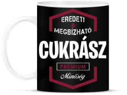 printfashion Cukrász prémium minőség - Bögre - Fekete (1441541)