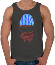 printfashion Hipszter - Férfi atléta - Sötétszürke (147496)