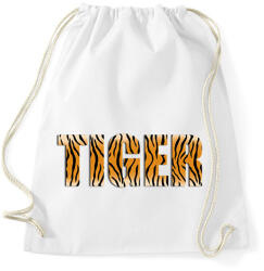 printfashion Tiger - Sportzsák, Tornazsák - Fehér (14986692)