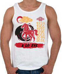 printfashion A ló éve - Férfi atléta - Fehér (7613778)