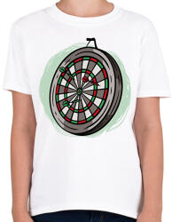 printfashion Darts tábla - Gyerek póló - Fehér (6143131)