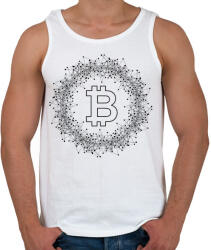 printfashion Bitcoin - Férfi atléta - Fehér (15829637)