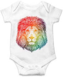 printfashion oroszlán - Baba Body - Fehér (1472340)