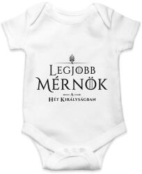 printfashion got-legjobb-mernok-black - Baba Body - Fehér (1331675)