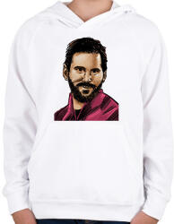 printfashion Messi - Gyerek kapucnis pulóver - Fehér (14845267)