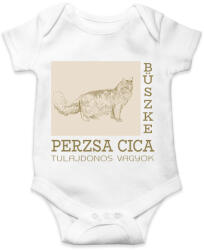 printfashion Büszke cica tulajdonos - Perzsa - Baba Body - Fehér (6308849)