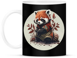 printfashion Vörös panda - Bögre - Fekete (13327967)