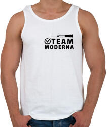 printfashion Team Moderna - Férfi atléta - Fehér (4889699)