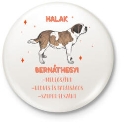 printfashion Halak - Bernáthegyi - Kitűző, hűtőmágnes - Fehér (13350894)