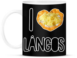 printfashion I love lángos - Bögre - Fekete (8697731)