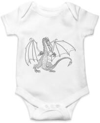 printfashion Sárkány - Baba Body - Fehér (1328692)