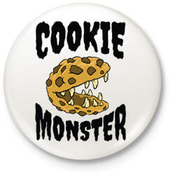 printfashion Süti szörny - Kitűző, hűtőmágnes - Fehér (13942451)