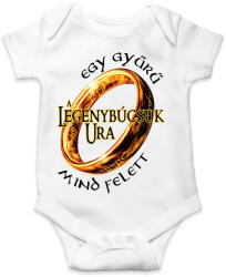 printfashion A Legénybúcsúk Ura, egy gyűrű mind felett! - Baba Body - Fehér (16474646)