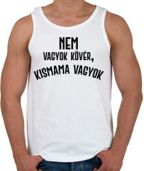 printfashion Nem vagyok kövér, terhes vagyok - Fekete - Férfi atléta - Fehér (7053713)