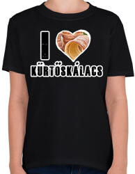 printfashion I Love Kürtőskalács - Gyerek póló - Fekete (16364587)