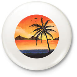 printfashion Naplemente - Kitűző, hűtőmágnes - Fehér (11845854)