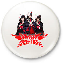 printfashion Babymetal J-POP - Kitűző, hűtőmágnes - Fehér (16594054)