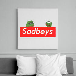 printfashion sadboyís - Vászonkép - Fehér (6623938)