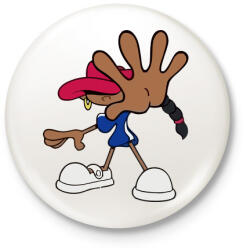 printfashion Kölyök nem dedós 5. - Kitűző, hűtőmágnes - Fehér (3087732)