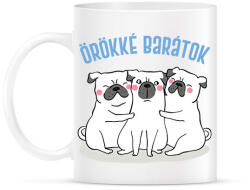printfashion Örökké barátok - Bögre - Fehér (6675348)