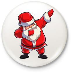printfashion Dabbing Santa - Kitűző, hűtőmágnes - Fehér (3083040)