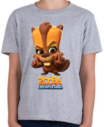 printfashion Zooba - Besty - Gyerek póló - Sport szürke (4601444)