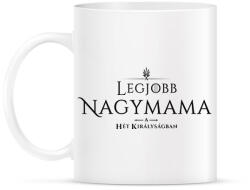 printfashion got-legjobb-nagymama-black - Bögre - Fehér (1032453)