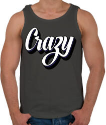 printfashion Crazy - Férfi atléta - Sötétszürke (1489987)