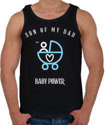 printfashion SONOFMYDAD - Férfi atléta - Fekete (11432801)