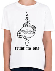 printfashion Trust no one - Gyerek póló - Fehér (16758524)