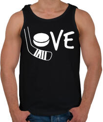 printfashion Love hockey - Férfi atléta - Fekete (15643276)