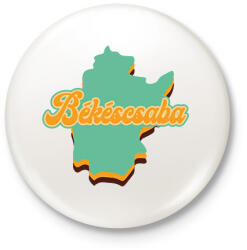 printfashion Békéscsaba - Kitűző, hűtőmágnes - Fehér (7131957)